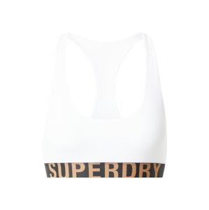 Superdry Športová podprsenka  hnedá / čierna / biela