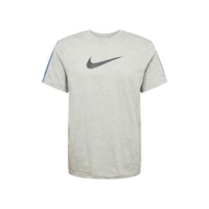 Nike Sportswear Tričko  indigo / nebesky modrá / sivá melírovaná / čierna / biela