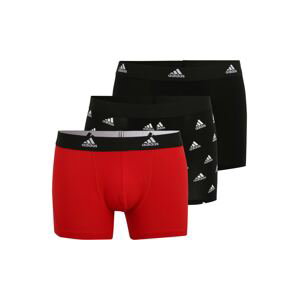 ADIDAS PERFORMANCE Športové nohavičky  červená / čierna / biela
