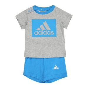 ADIDAS PERFORMANCE Tréningový komplet  sivá melírovaná / modrá