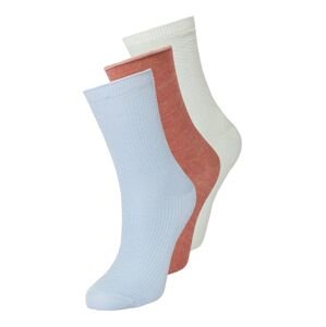 ONLY Ponožky 'MOON'  svetlomodrá / pastelovo červená / biela