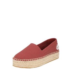 Calvin Klein Jeans Espadrilky 'EDITH'  karmínovo červená / biela