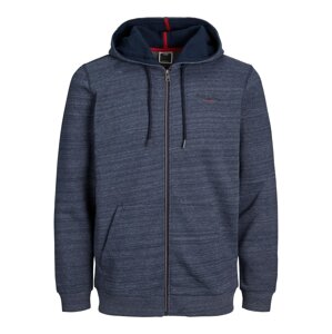 JACK & JONES Tepláková bunda 'BERG'  námornícka modrá