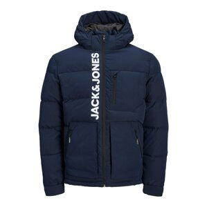 JACK & JONES Prechodná bunda 'Otto'  námornícka modrá / biela