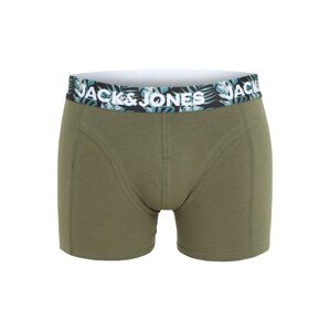 JACK & JONES Boxerky 'HUTLEY'  olivová / biela / sivá / nefritová / pastelovo zelená