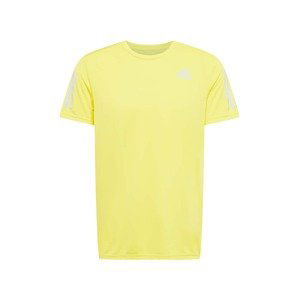 ADIDAS PERFORMANCE Funkčné tričko 'Own the Run'  žltá / sivá / biela