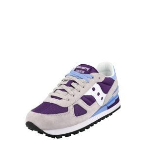 saucony Nízke tenisky 'Shadow'  svetlosivá / svetlomodrá / biela / tmavofialová