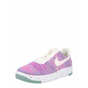 Nike Sportswear Nízke tenisky 'Air Force 1 Crater'  tmavofialová / svetloružová / biela / zelená / ružová