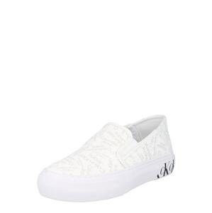 Calvin Klein Jeans Slip-on obuv  biela / farba ťavej srsti