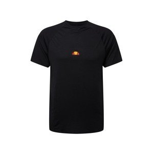 ELLESSE Funkčné tričko  čierna / oranžová / červená