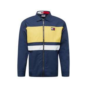 Tommy Jeans Prechodná bunda  námornícka modrá / biela / žltá / tmavočervená