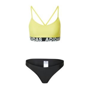 ADIDAS PERFORMANCE Športové bikiny  žltá / sivá / čierna