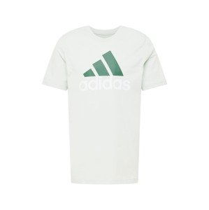 ADIDAS SPORTSWEAR Funkčné tričko  pastelovo zelená / tmavozelená / biela