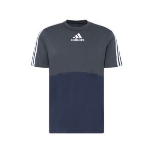 ADIDAS PERFORMANCE Funkčné tričko  tmavomodrá / tmavosivá / biela