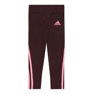 ADIDAS PERFORMANCE Športové nohavice  svetloružová / burgundská