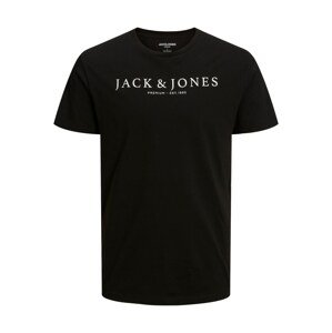 JACK & JONES Tričko 'BLABOOSTER'  čierna / biela