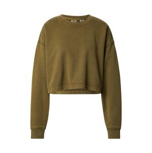 LEVI'S ® Mikina 'Roonie Crop Sweatshirt'  olivová