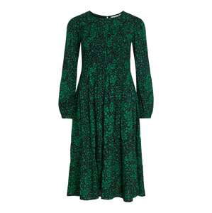 VILA Šaty  zelená / čierna