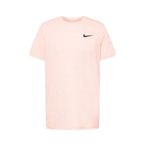 NIKE Funkčné tričko 'Superset'  pastelovo oranžová / čierna