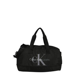 Calvin Klein Jeans Víkendová taška  čierna / sivá