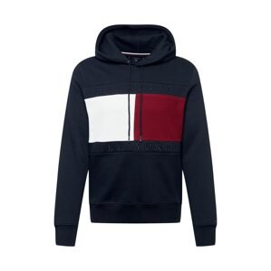 TOMMY HILFIGER Mikina  námornícka modrá / karmínovo červená / biela