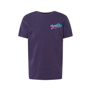 Superdry Tričko 'Cali'  námornícka modrá / svetlomodrá / ružová