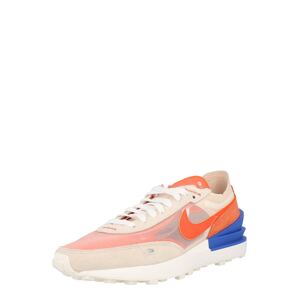 Nike Sportswear Nízke tenisky 'Waffle One'  biela / béžová / oranžová / kráľovská modrá