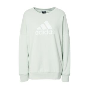 ADIDAS PERFORMANCE Športová mikina  pastelovo zelená / biela