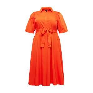 Vero Moda Curve Košeľové šaty 'Tathy'  oranžovo červená