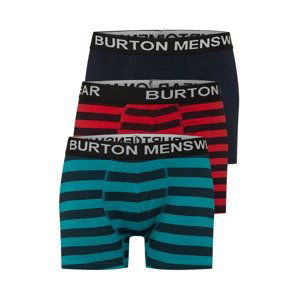 BURTON MENSWEAR LONDON Boxerky  dymovo šedá / petrolejová / ohnivo červená / čierna