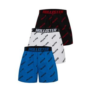 HOLLISTER Boxerky  kráľovská modrá / ohnivo červená / čierna / biela