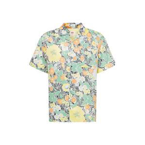 LEVI'S Košeľa 'THE SUNSET CAMP SHIRT GREENS'  mätová / oranžová / čierna / biela