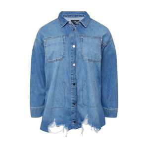 River Island Plus Blúzka  modrá denim