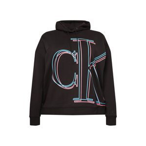 Calvin Klein Jeans Curve Mikina  čierna / svetlomodrá / ružová