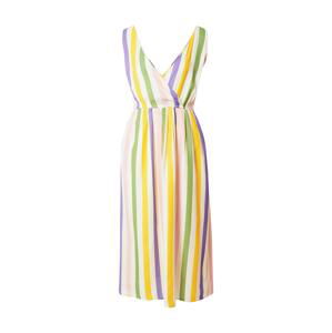 Compania Fantastica Letné šaty 'Vestido'  žltá / biela / svetlofialová / ružová / zelená