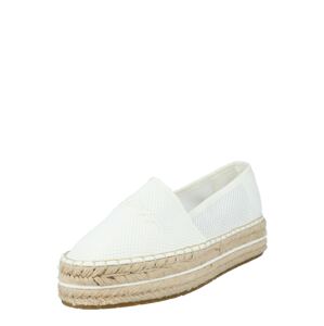 TOMMY HILFIGER Espadrilky  prírodná biela / béžová