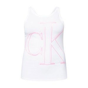 Calvin Klein Jeans Curve Top  ružová / biela