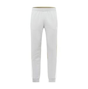 ADIDAS PERFORMANCE Športové nohavice  biela / sivá melírovaná / kaki