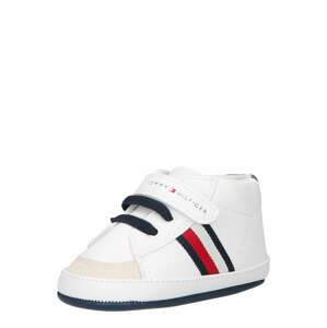 TOMMY HILFIGER Čižmy  biela / červená / tmavomodrá