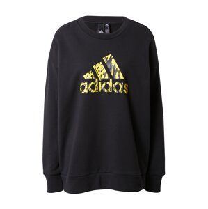 ADIDAS SPORTSWEAR Športová mikina  žltá / čierna