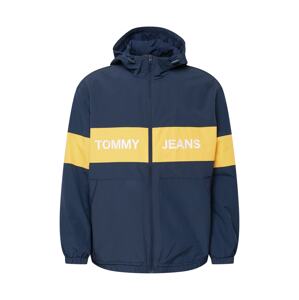 Tommy Jeans Prechodná bunda  námornícka modrá / žltá / biela