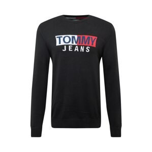 Tommy Jeans Sveter  námornícka modrá / grenadínová / čierna / biela