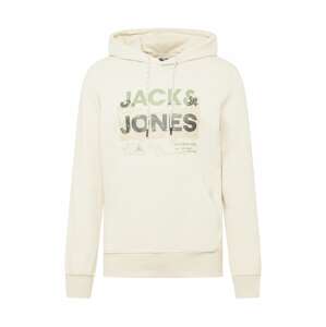 JACK & JONES Mikina 'TREK'  béžová / grafitová / kamenná / jablková