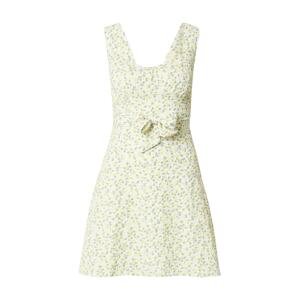 Daisy Street Letné šaty  biela / limetková / zelená