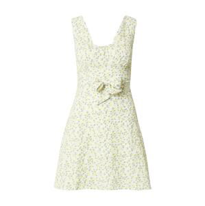 Daisy Street Letné šaty  biela / limetková / zelená