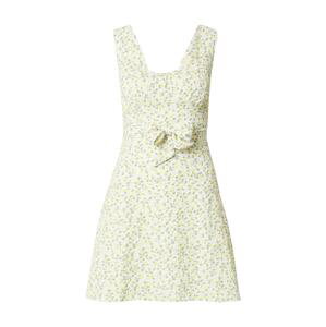 Daisy Street Letné šaty  limetková / zelená / biela