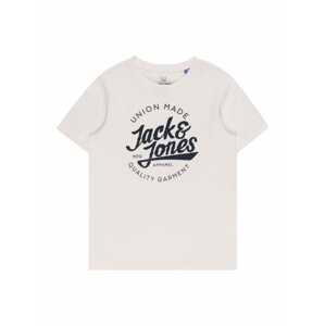 Jack & Jones Junior Tričko 'SIMON'  tmavomodrá / biela