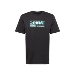 ADIDAS PERFORMANCE Funkčné tričko  čierna / svetlomodrá / biela