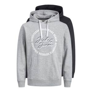 JACK & JONES Mikina  biela / čierna / červená / svetlosivá