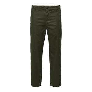 SELECTED HOMME Chino nohavice 'Salford'  tmavozelená